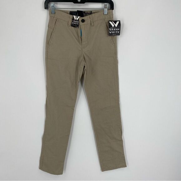 Shaun White Boys’ Skinny Classic Khaki Pants size L / 12 - Picture 1 of 3